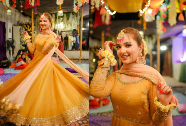 Rabeeca Khan Looks drop dead gorgeous in yellow at friend’s dholki