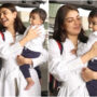 Kajal Aggarwal and son spotted at Mumbai airport