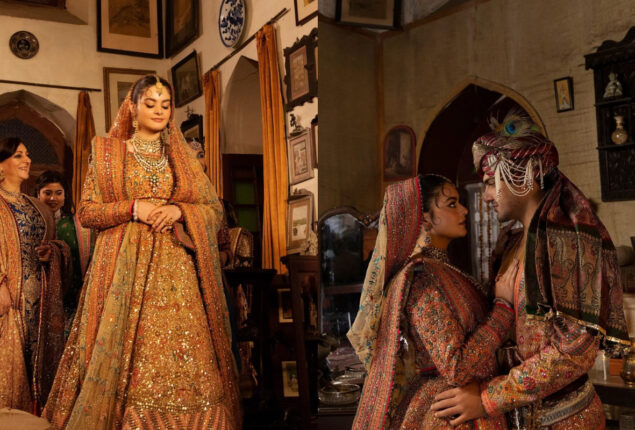 Minal Khan & Ahsan Mohsin Bridal Shoot For Fahad Hussayn