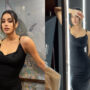 Janhvi Kapoor exudes hotness in a black bodycon