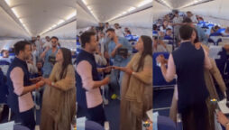 Watch: Couple dancing to song while on charter flight goes viral