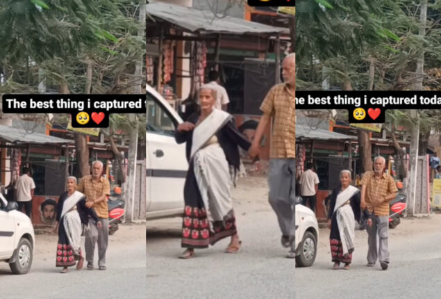 Watch: Elderly couple taking care of one another gone viral