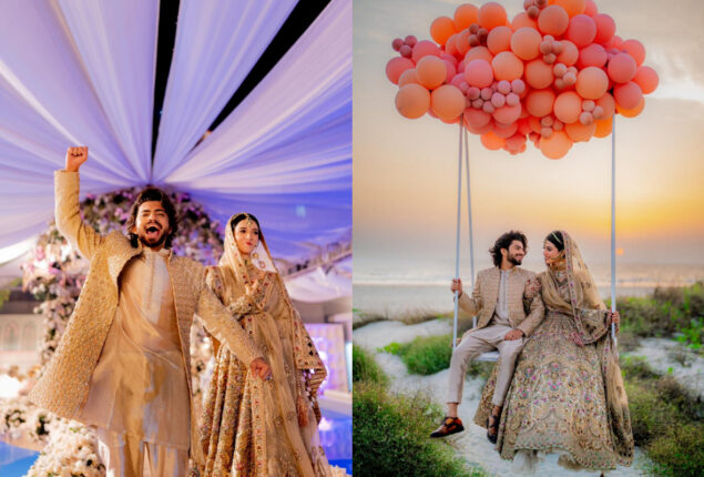 TikTokers Laraib Khalid & Zarnab Fatima’s filmy wedding photoshoot