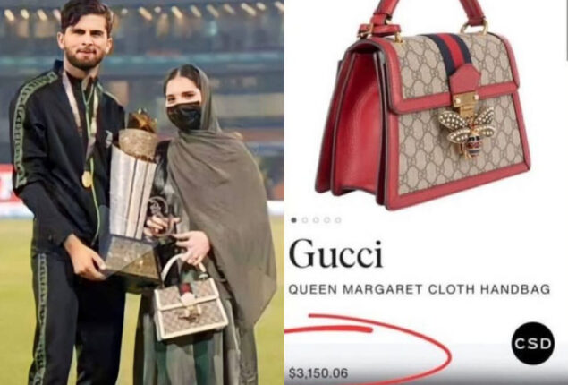 Netizens react to Ansha Afridi’s Rs. 8 lac Gucci bag in PSL final