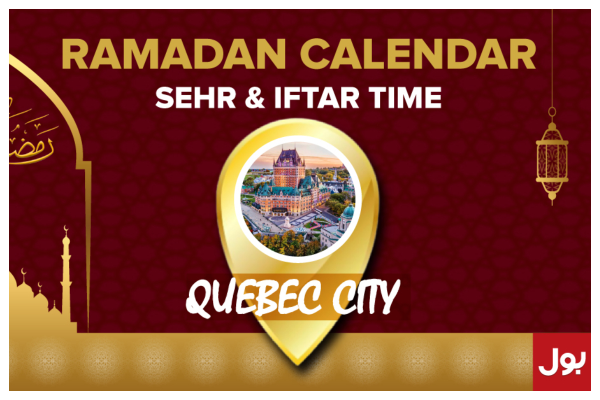 Ramadan Calendar Québec City