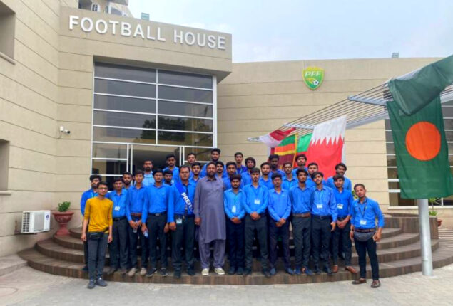 PFF organised football house tour for students of GCT Bahawalpur