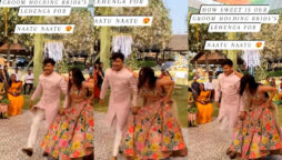 Groom set dancing stage on fire with dancing on song “Naatu Naatu”