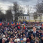 Thousands attend protests in cities outside of France capital