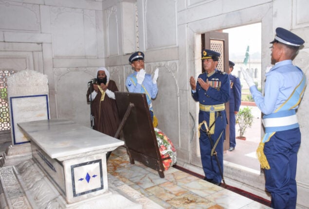 PAF contingent takes charge of guard duties at Mazar e Iqbal