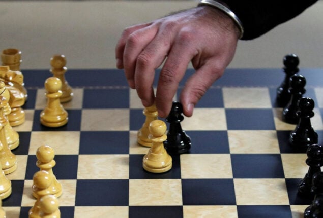 Ukraine faces off against United Kingdom in a chess match