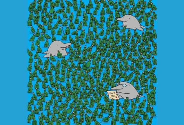 Seek and Find Puzzle: Can you spot 5 empty bottles in 10 seconds