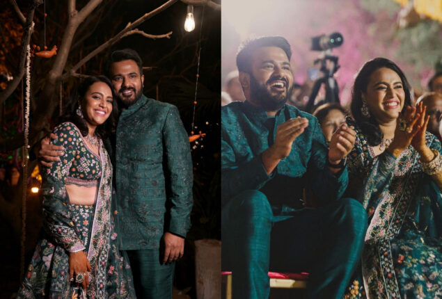 Swara Bhasker exudes elegance in green lehenga