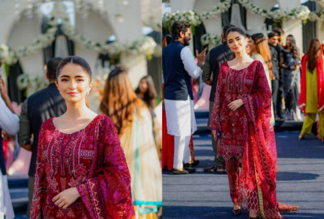 Merub Ali looks beautiful at a friend’s wedding