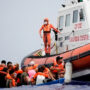Hundreds of migrants in distress off the coast of Calabria in Italy