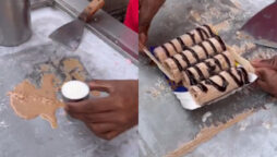Viral Video: Man makes Ice Cream Roll with Chai and Chocolate