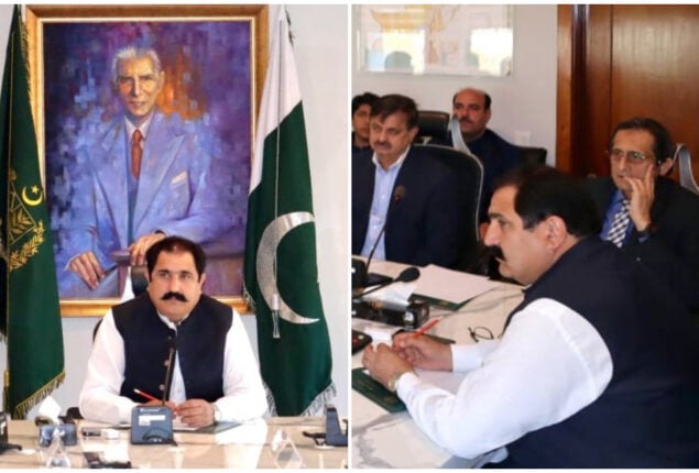 Sajid Hussain Turi chaired a meeting of MECC