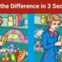 Spot The Difference: Find the difference between the two images in 3 seconds