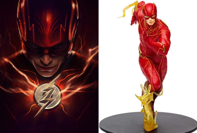“The Flash” star acquire new statues from McFarlane Toys collection