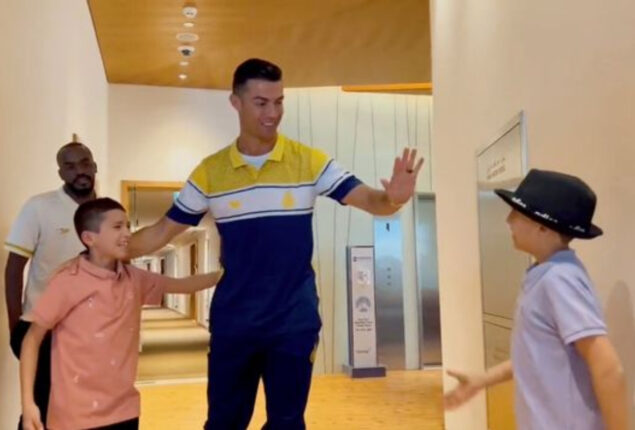 Syrian kid achieves his goal to meet Cristiano Ronaldo amid earthquake