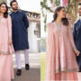 Yumna Zaidi and Wahaj Ali featured in Maria B Eid Collection