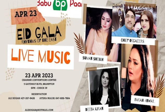 Pakistani Singers to showcase talent in Fun Eid Gala in Canada