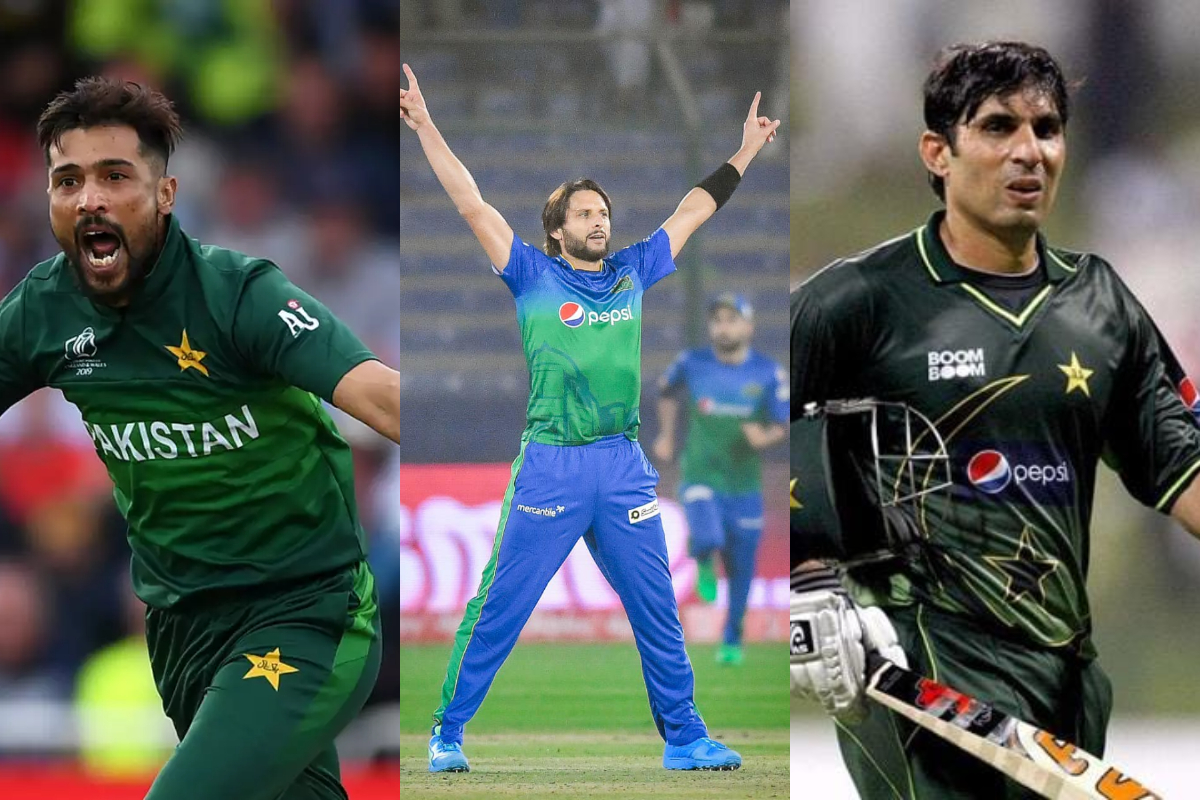 Shahid Afridi Misbah-ul-Haq Mohammad Amir