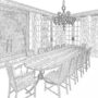 Brain Teaser: Spot 9 Hidden Words inside Black & White Dining Room