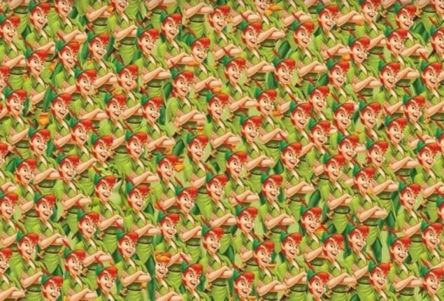 Optical Illusion: Spot a frog prince among Peter Pan clones in 7 secs!