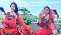 Yashma Gill looks elegant in Red dress in her latest photos