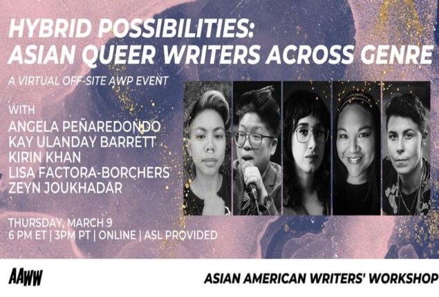 Asian American Writers workshop to celebrate work of innovative writers