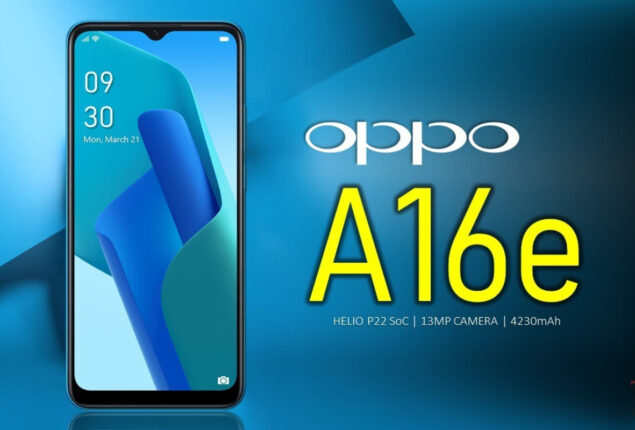 Oppo A16e price in Pakistan & Specifications