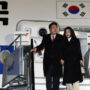 South Korea’s leader lands in Japan for first visit in 12 years