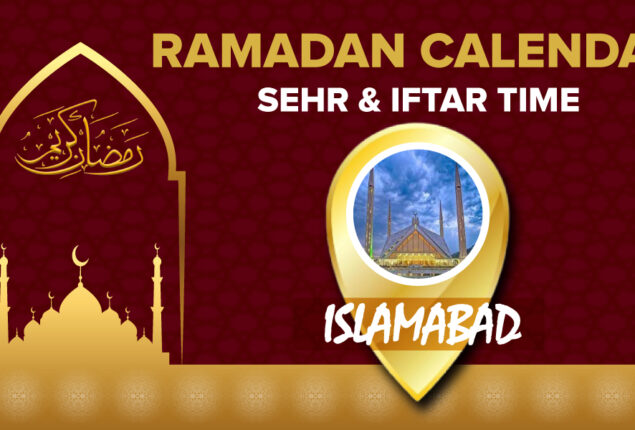 Ramadan Calendar Islamabad 2023