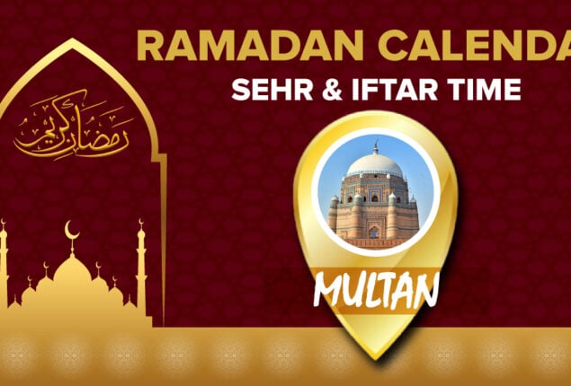 Ramadan Calendar Multan 2023