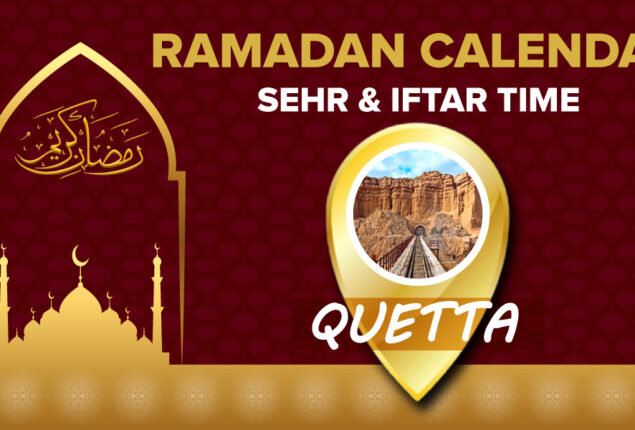 Ramadan Calendar Quetta 2023