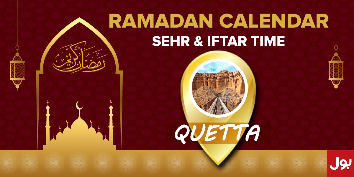 Ramadan Calendar Quetta 2023
