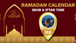 Ramadan Calendar Taif 2023