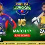 PSL 8 Live Score Update | Peshawar Zalmi vs Karachi Kings Live Score | PZ vs KK Match 17