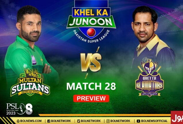PSL 2023: Quetta Gladiators vs Multan Sultans Match 28 Preview | Prediction, Head-to-Head