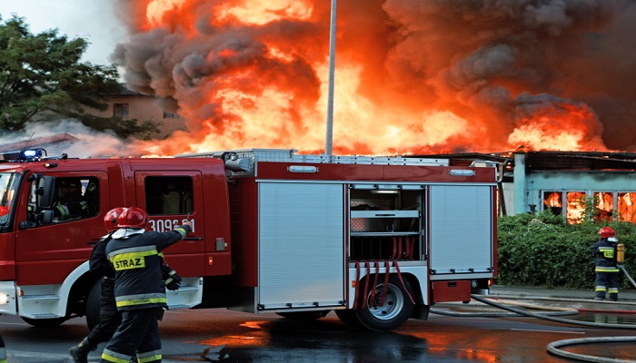 Fire at Landhi factory