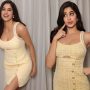 Janhvi Kapoor Rocks Eggshell Mini-Dress