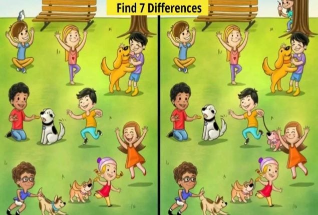 Spot the difference: Spot all the differences in 15 seconds