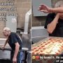 US Restaurant Employees Surprise Elderly Colleague