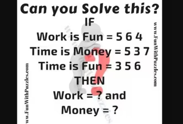 Challenging Brain Teasers: Two Word Values and a Missing Number