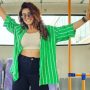 Akshara Singh looks stylish in casual outfit