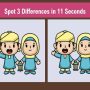Spot the difference: Spot three differences between the two couple pictures 11 seconds
