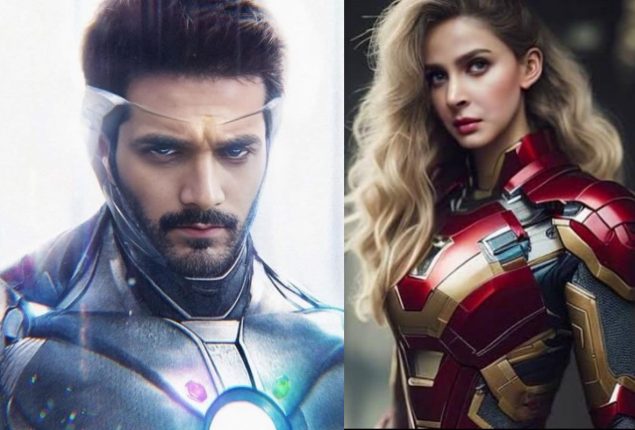 AI Converts Wahaj Ali & Saba Qamar Into Marvel Heroes