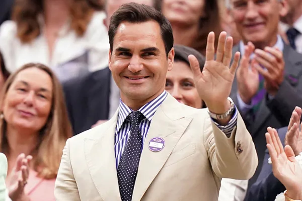 Tennis legend Roger Federer makes surprise cameo at Wimbledon