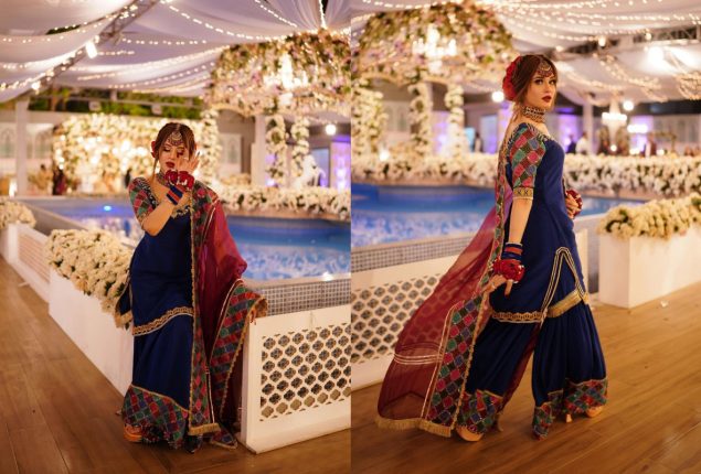 Shahtaj Khan Dazzles In Blue Festive Ensemble: Photos