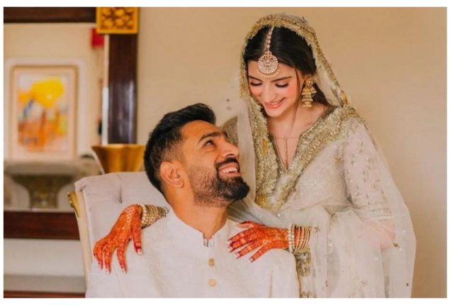 Haris Rauf and Muzna Masood’s Mehndi ceremony becomes a viral sensation